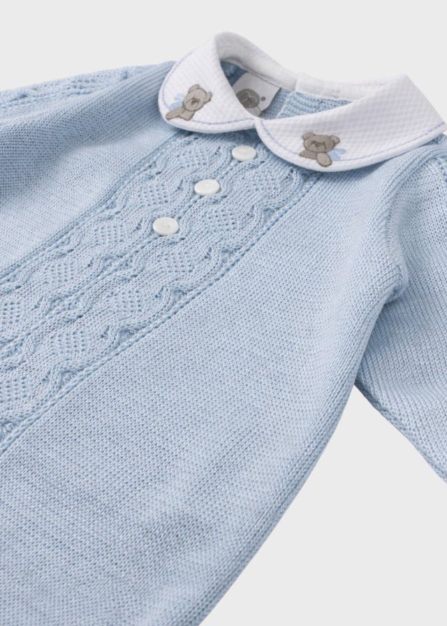 Tutina Tramatura Trecce Cielo EK6710/C corredino e abbigliamento neonato | NANU' BABY