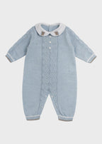 Tutina Tramatura Trecce Cielo EK6710/C corredino e abbigliamento neonato | NANU' BABY