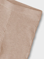 Baby Girl's Knit Leggings, Beige 10015/61