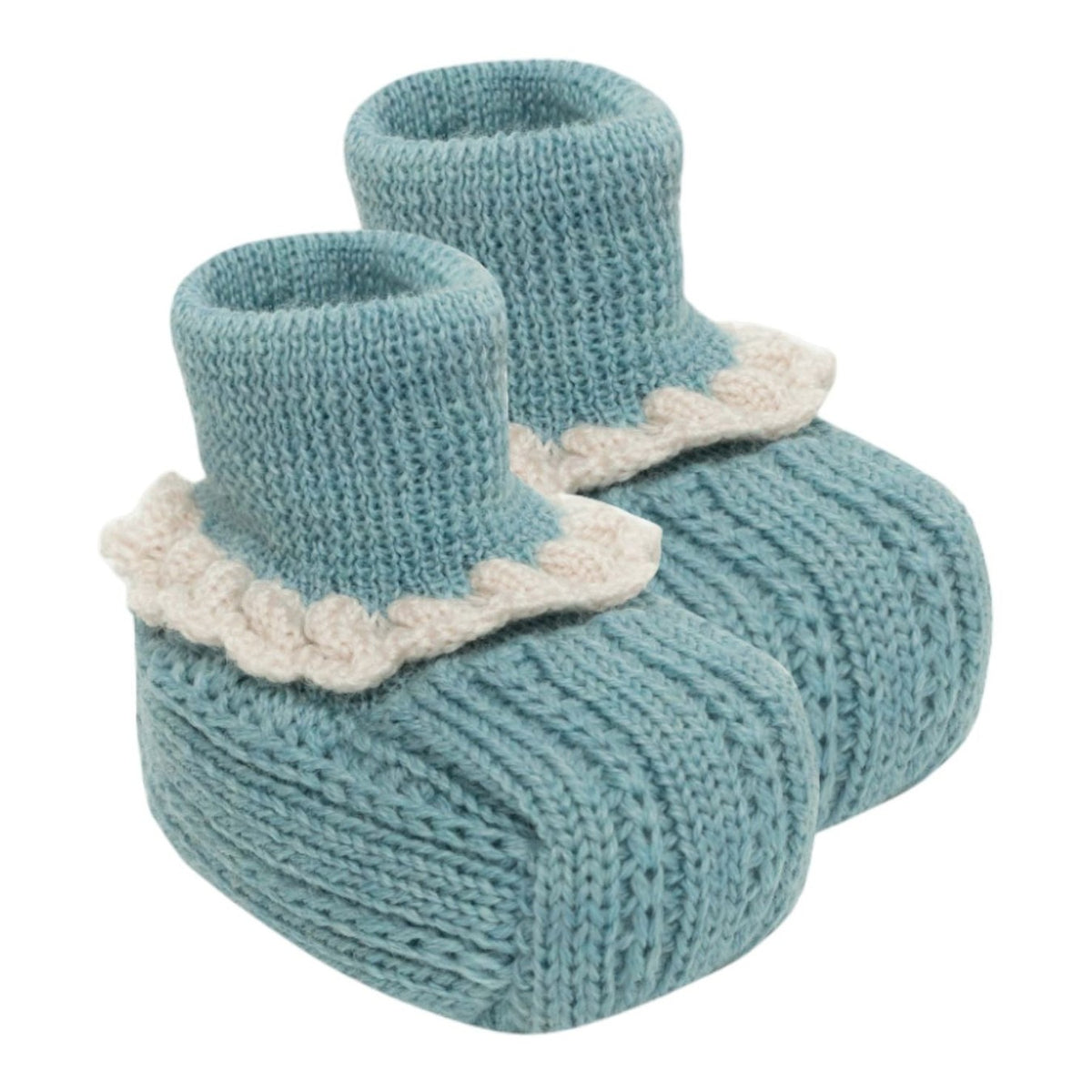 Babbucce Fiocco Neonata EUCALIPTO IB19S -  NANU' BABY