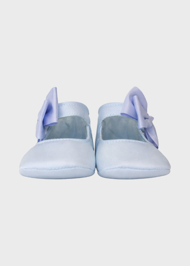 Himmelblaue Ballerina aus Taft-Satin SF4116/T098/C