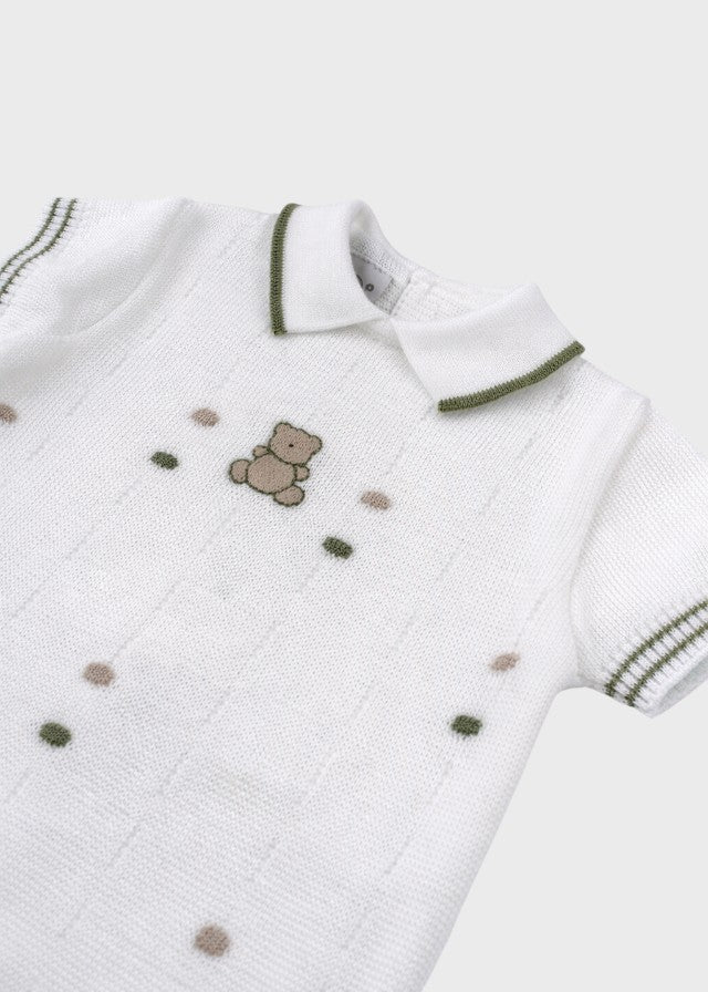 Tutina Corta Pois Nocciolina Verde EK5615V