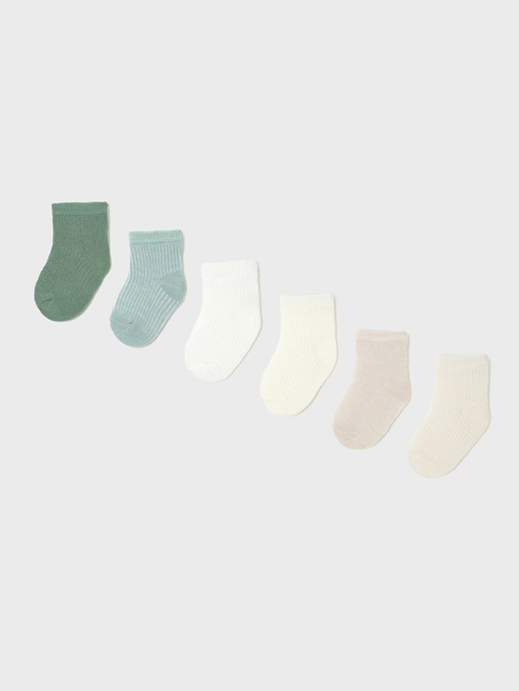 Set mit 6 grünen Socken 9860 /V