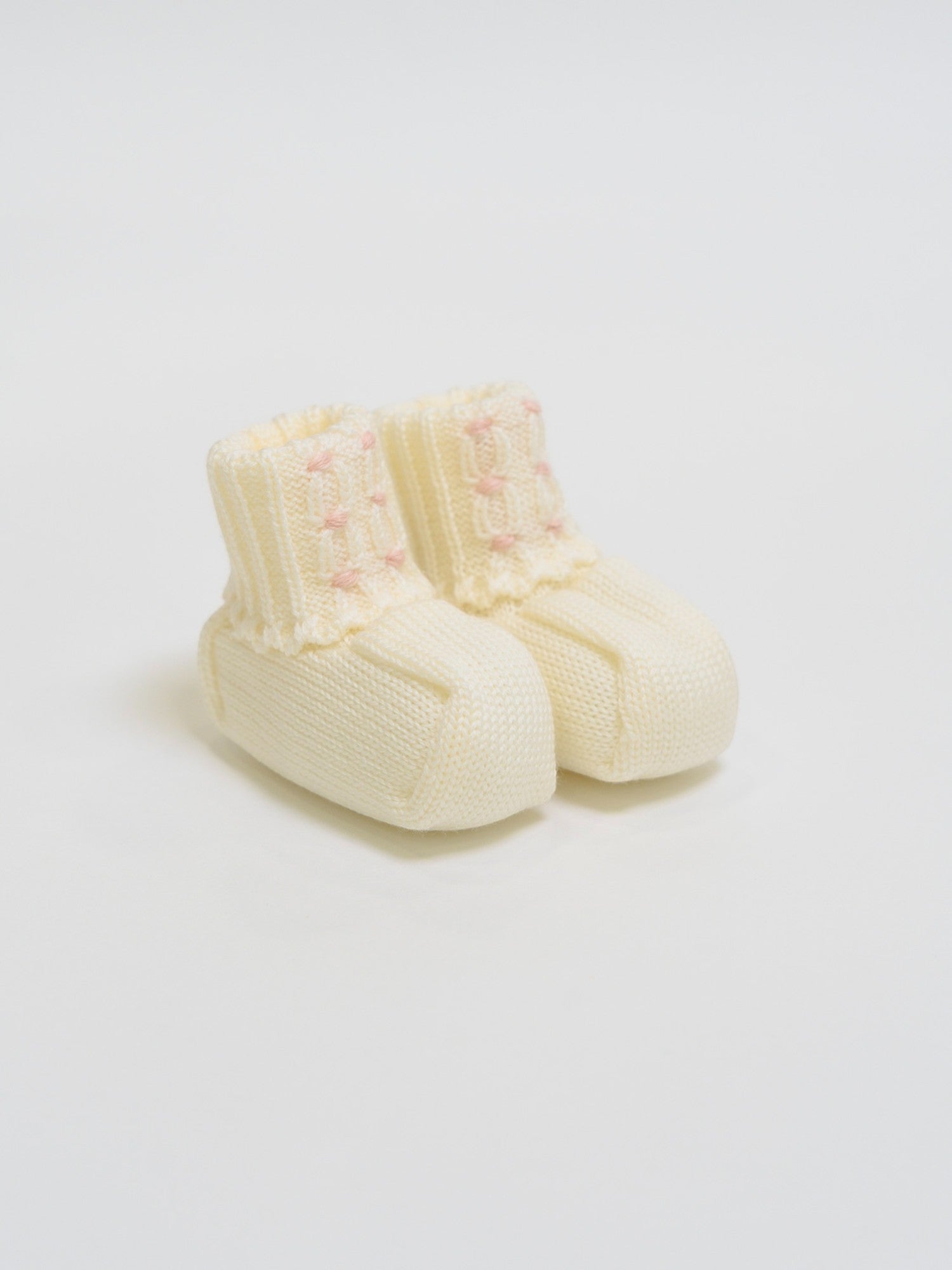 Babbucce Neonata VANIGLIA IN11S -  NANU' BABY