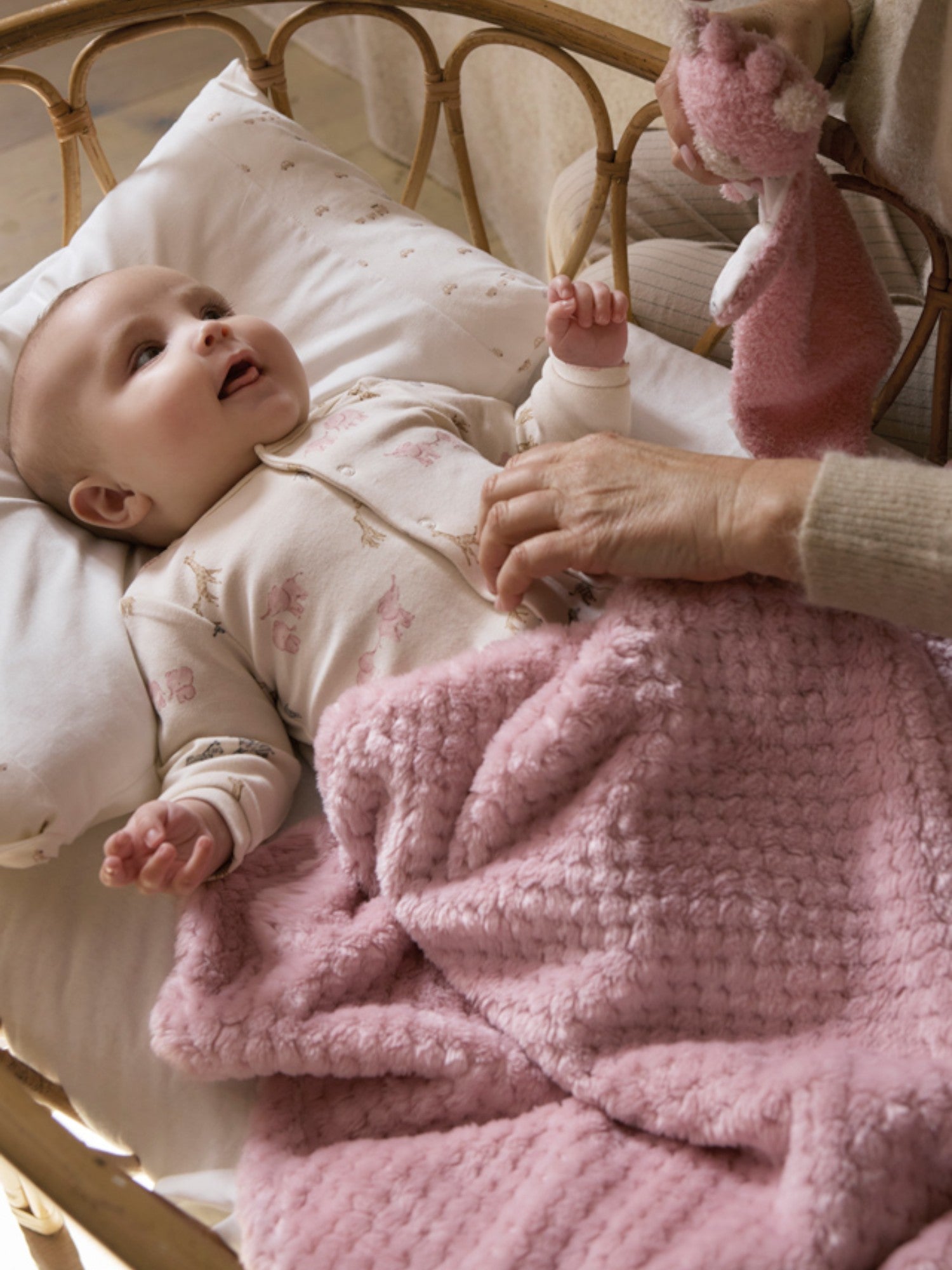 Coperta Neonata Rosa 9959/71 -  NANU' BABY