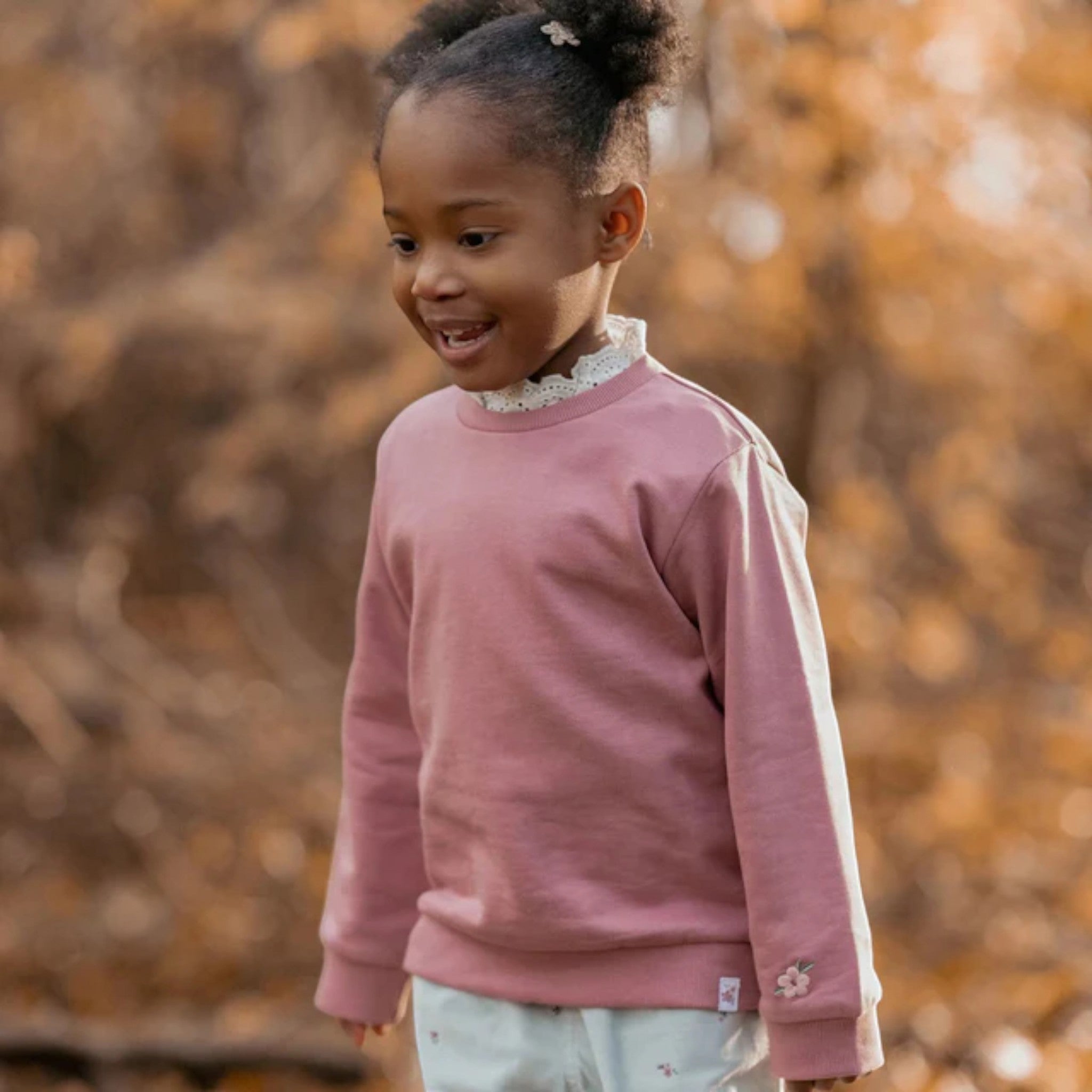 Maglione con colletto - Giardino delle Fate Bimba Rosa CL25092007