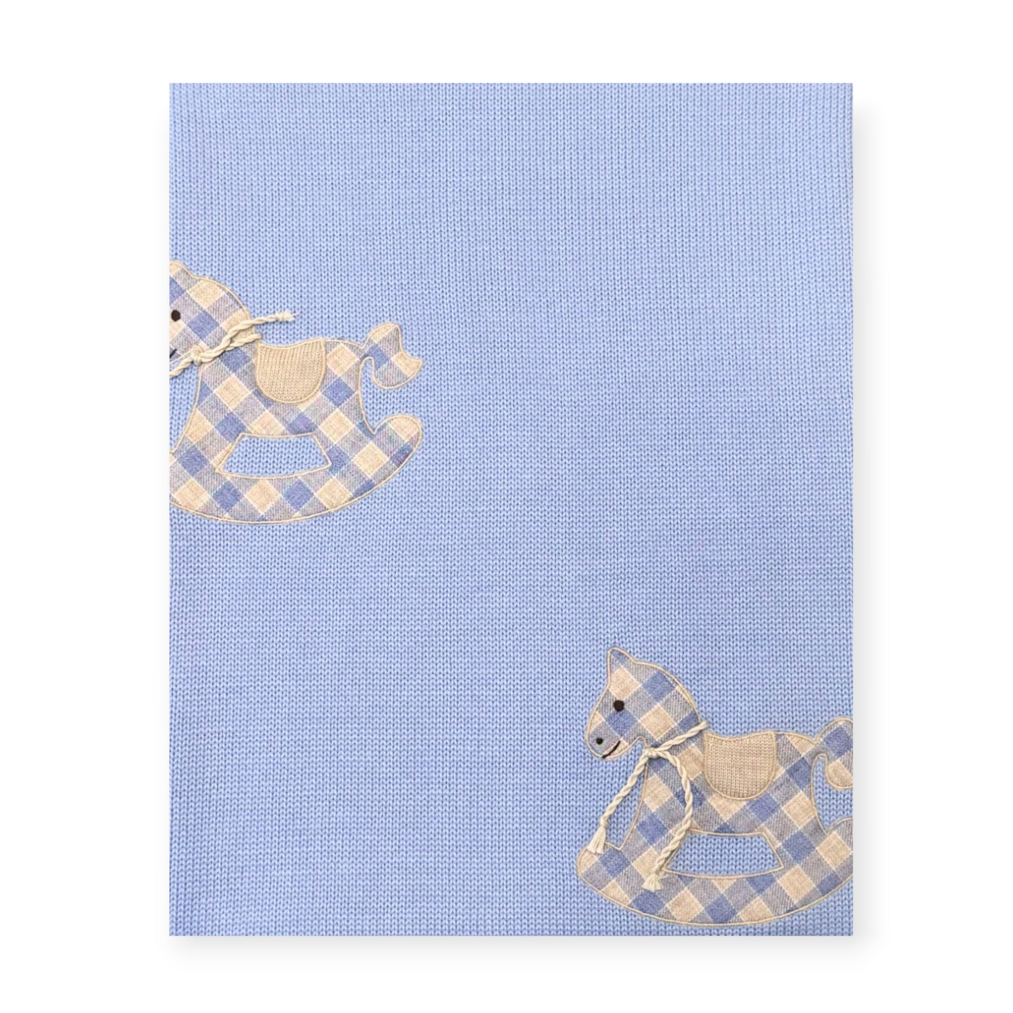 Little Horse 7820 Baby Boy's Mixed Wool Outfit, Light Blue