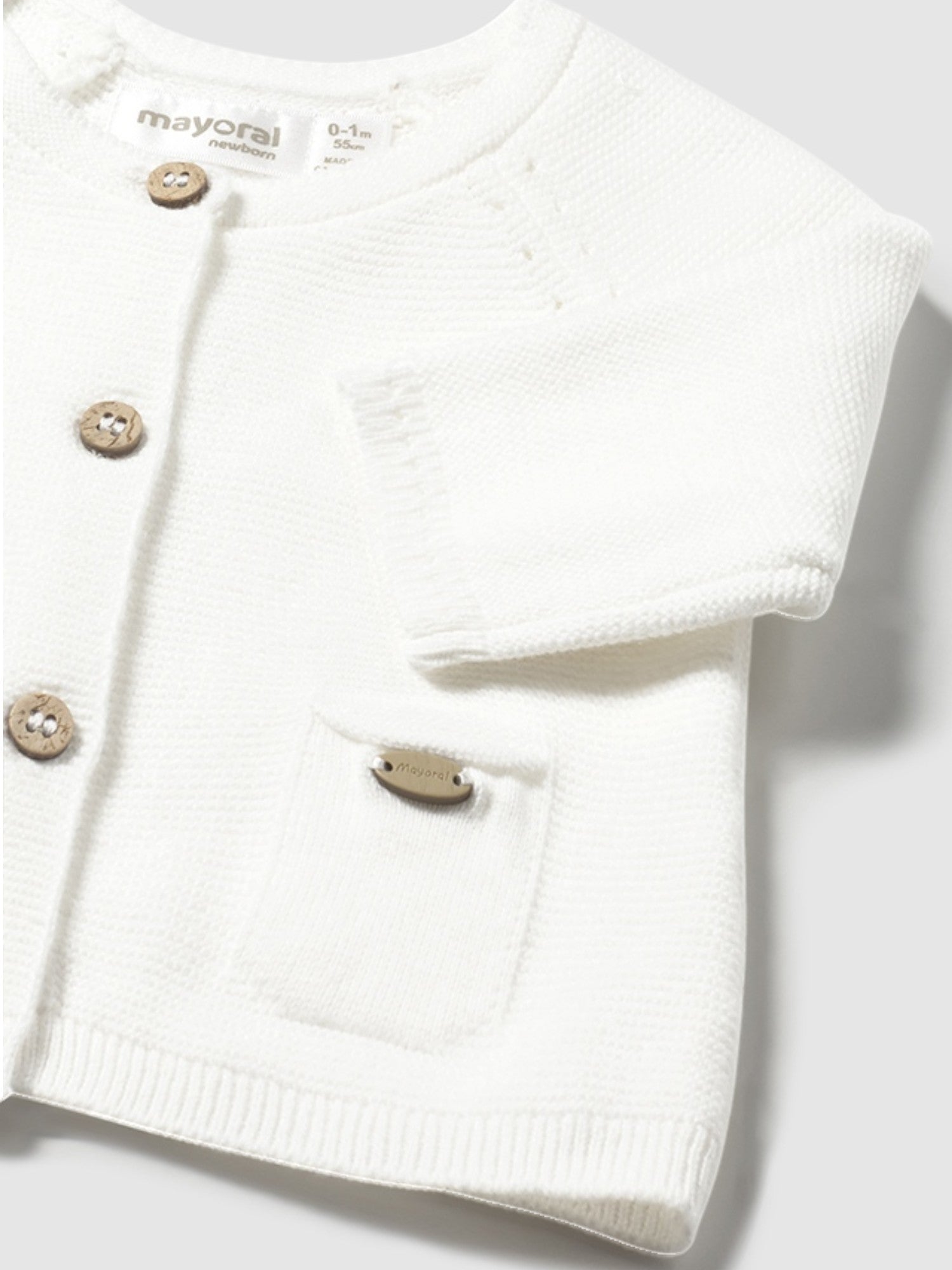Giacchino lungo maglia Bimba NATURAL 1307 /N
