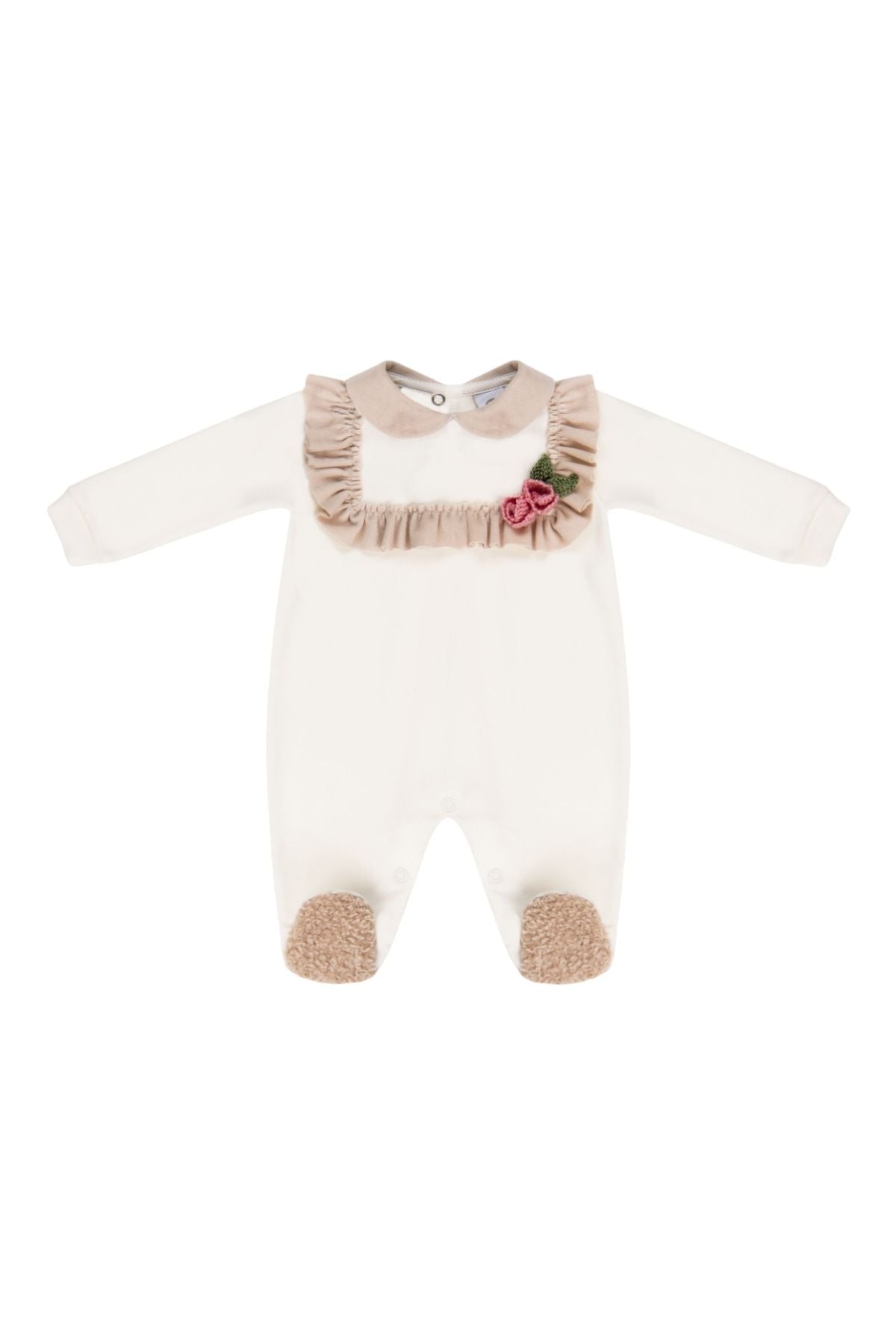 Tutina Roselline Neonata VANIGLIA IG1014 -  NANU' BABY