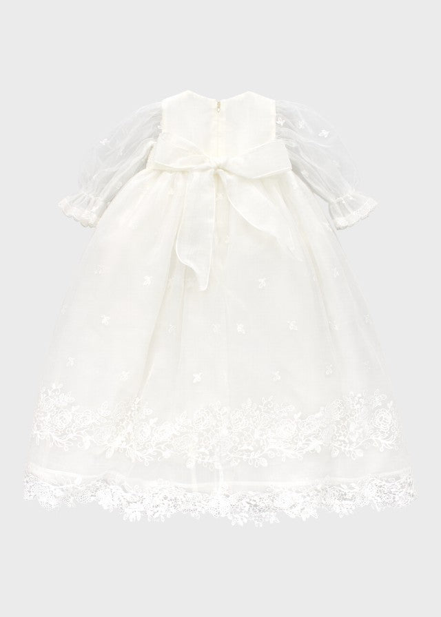 Vestina Cerimonia Bianco EV300ML corredino e abbigliamento neonato | NANU' BABY