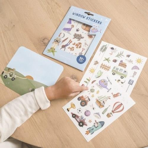 Vetrofanie Jim & Friends Blu 125575 corredino e abbigliamento neonato | NANU' BABY