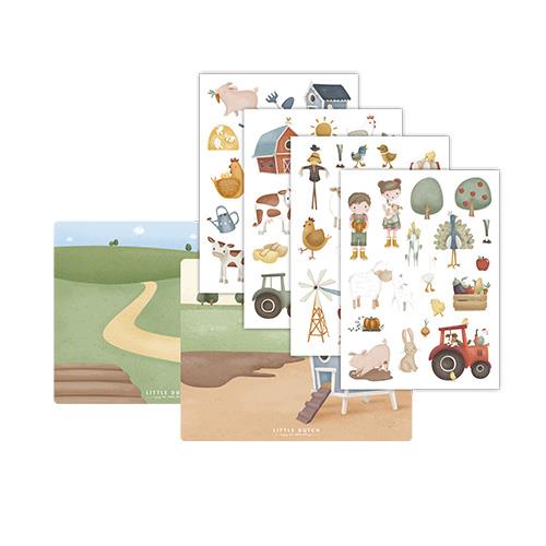 Vetrofanie Little Farm Verde 125599 corredino e abbigliamento neonato | NANU' BABY