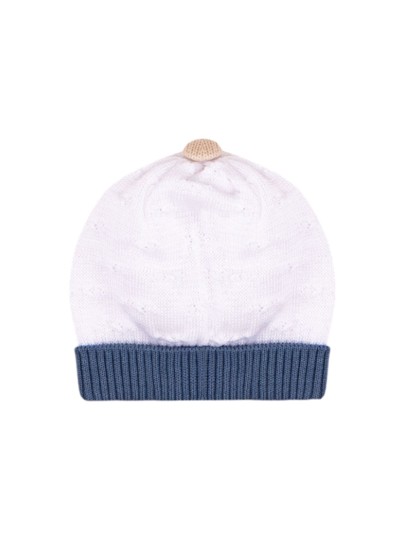 Cuffia in filo Neonato AZZURRO EP5271 -  NANU' BABY