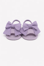 Lilac Bow Fabric Sandals SF41126/L