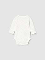 Ecru Long Sleeve Underwear Bodysuit 2712