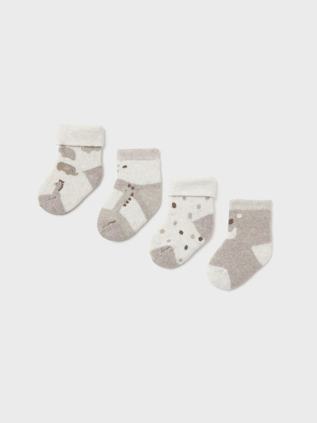 Set mit 4 braunen Socken 1D-9759/MR