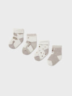 Set mit 4 braunen Socken 1D-9759/MR