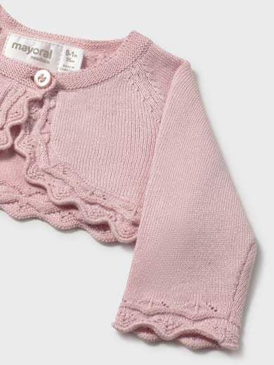 Giacchino in maglia basico Bimba ROSA 318 /R