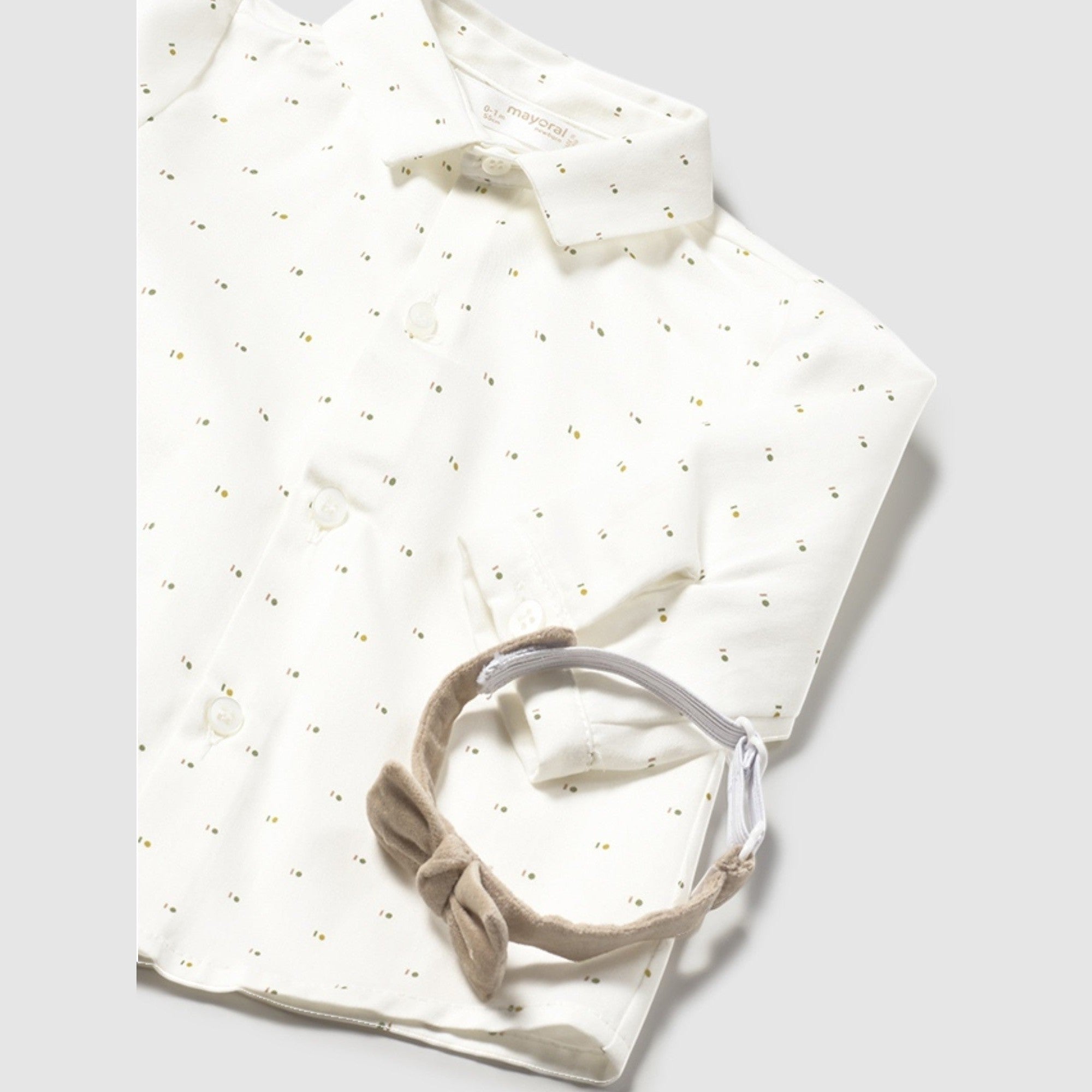 Camicia Bimbo Beige Papillon Mayoral 2196/21 - NANÙ BABY -  NANU' BABY