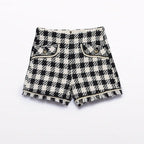 Bermuda vichy lustrini Bimba Nero 5716/8 -  NANU' BABY