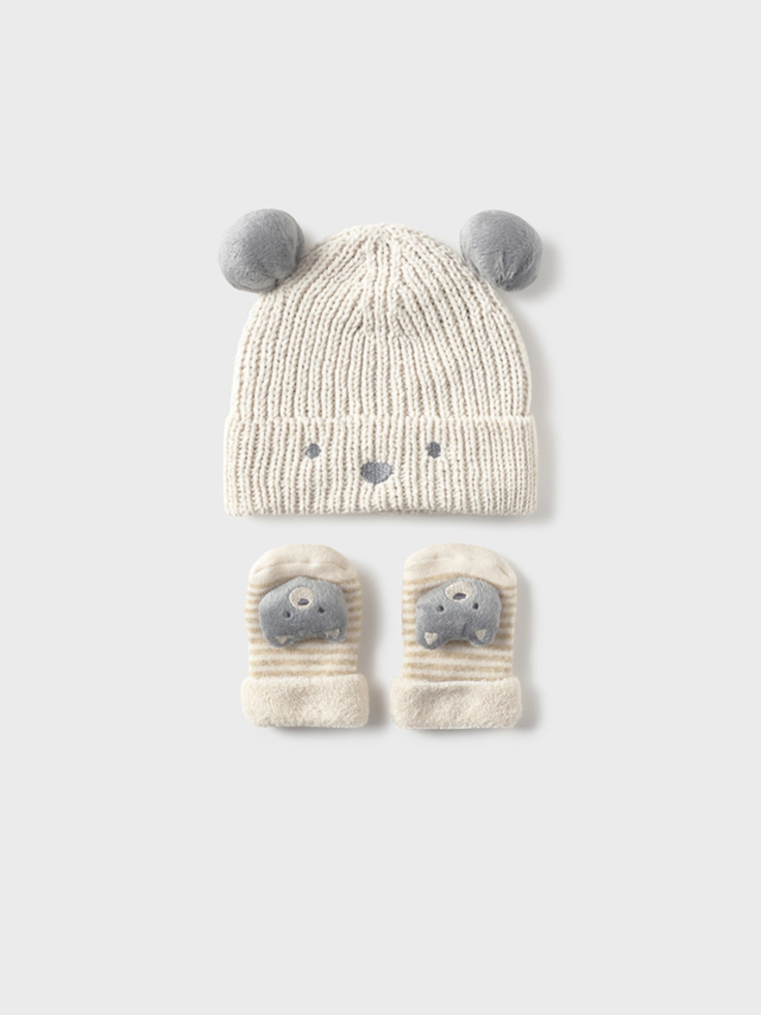 Set cappello e calzini Neonato Beige 9933/80 -  NANU' BABY