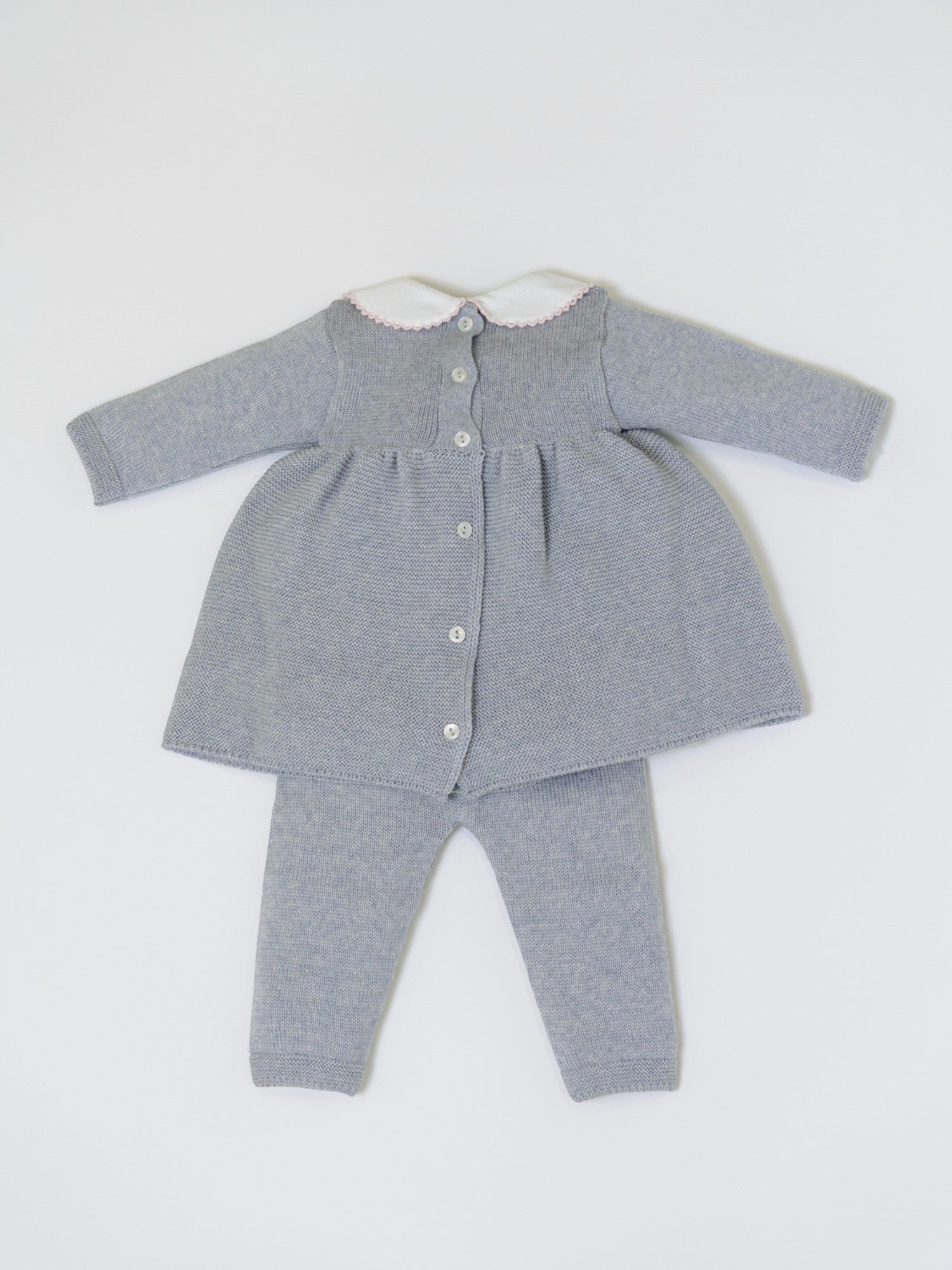 Completo nascita Cuore in cady Neonata Grigio CUORE/404 -  NANU' BABY