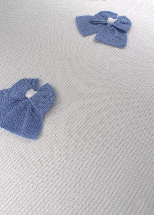 Weiße gerippte Baumwolldecke ENGLISCH/200-B