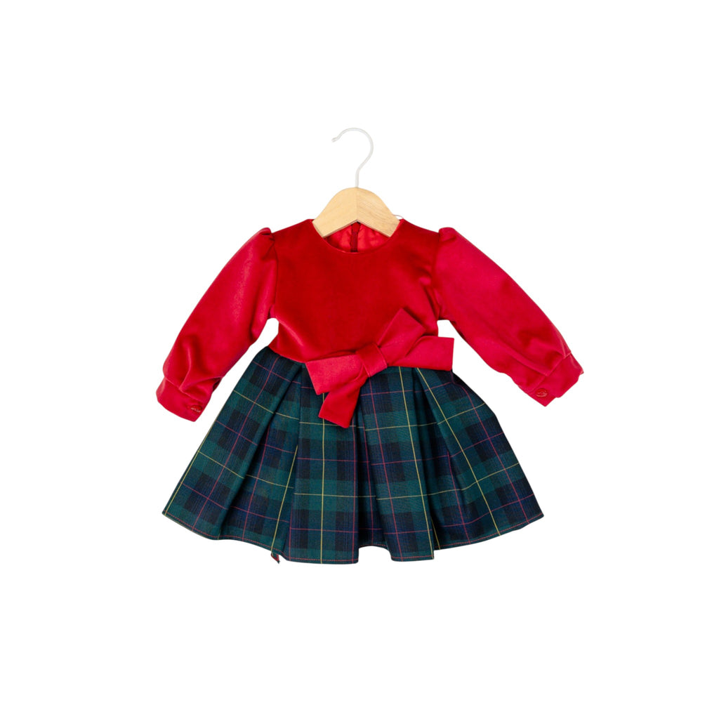 Rotes Babykleid für Mädchen B0573A1