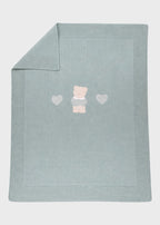 Grüne Teddy-Baumwolldecke 198/S