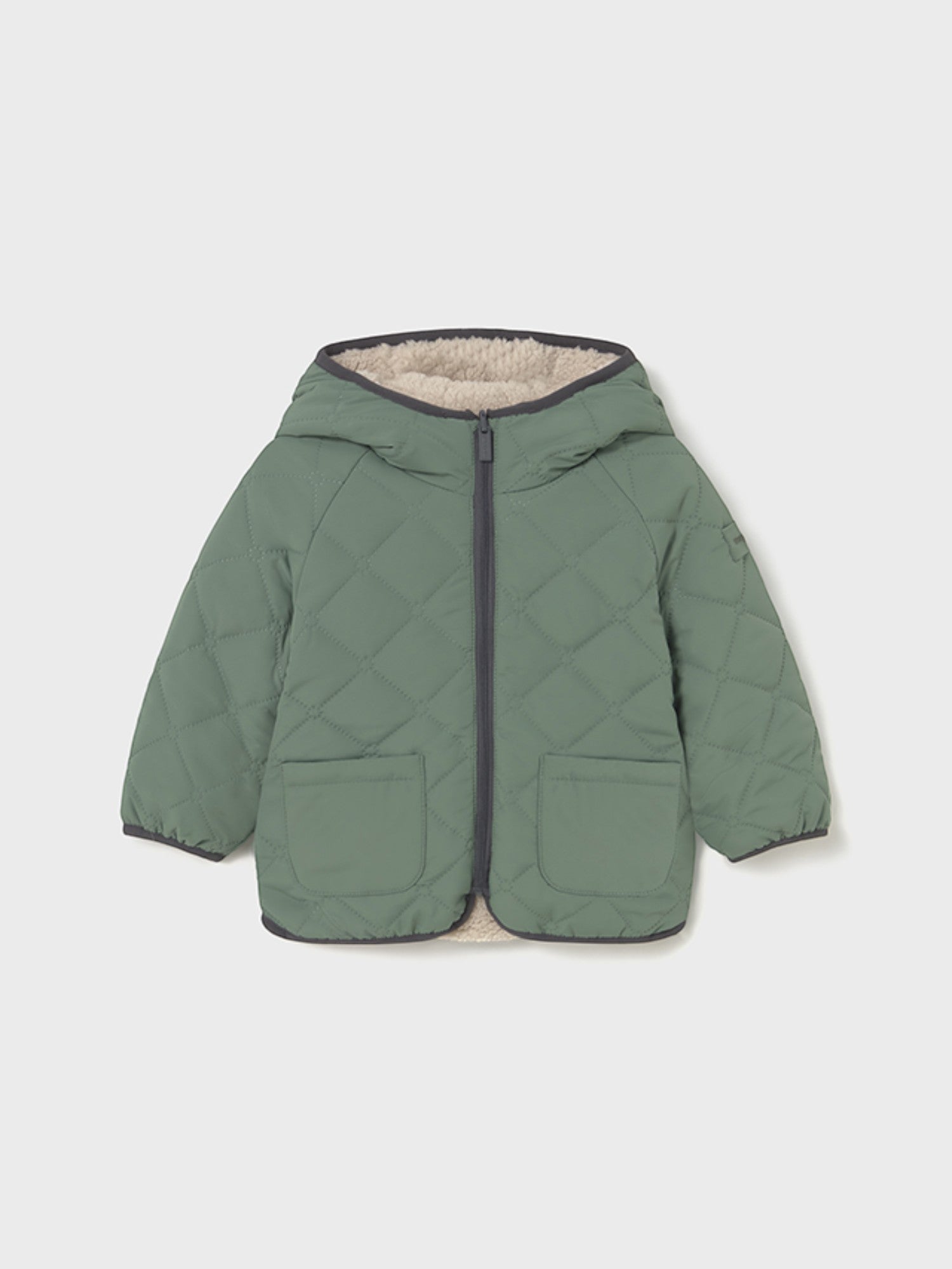 Giaccone trapuntato reversibi Bimbo Verde 2422/96 -  NANU' BABY