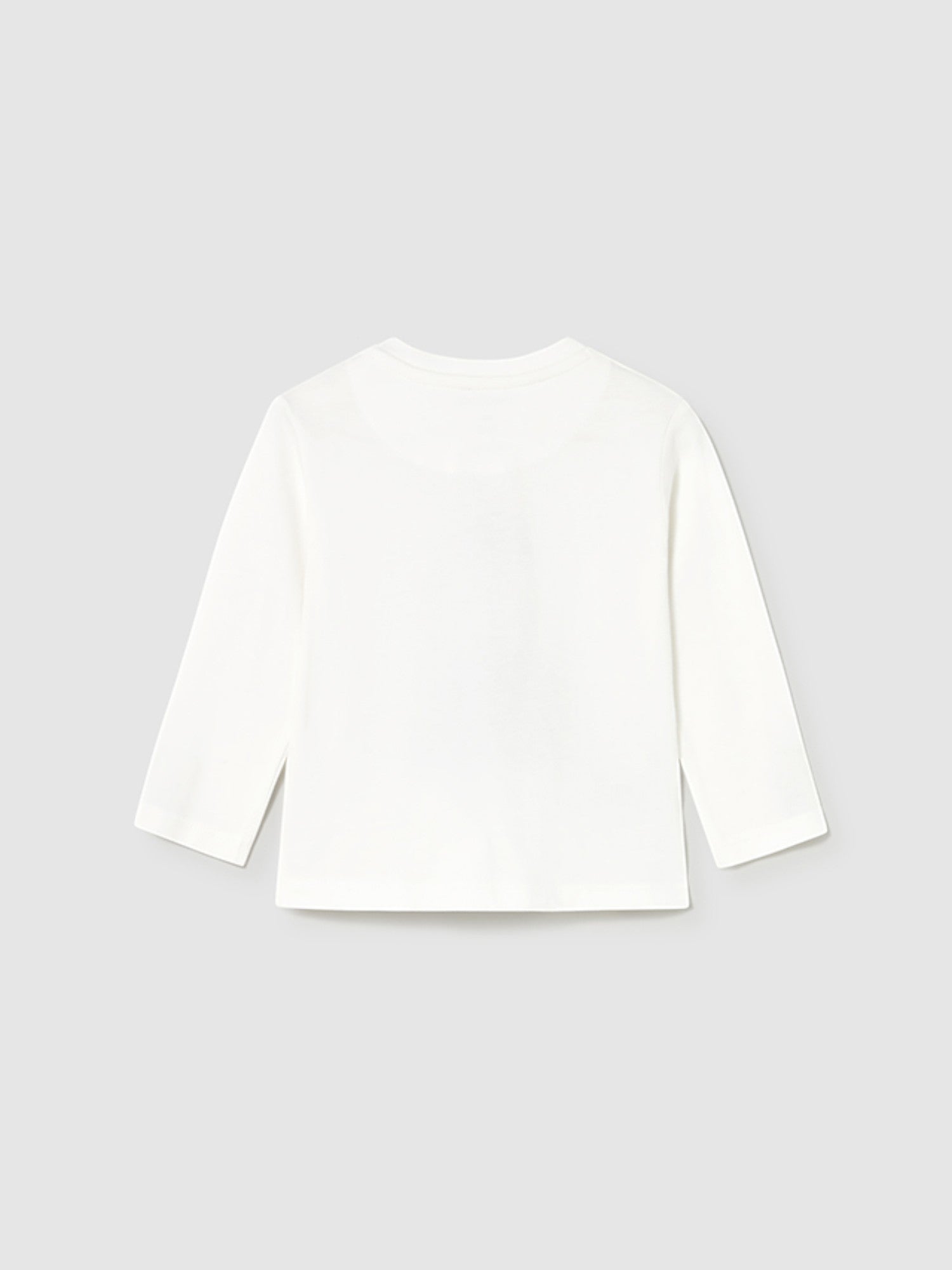 Camicia  m/l applic animale Bimbo PANNA 2070/65 -  NANU' BABY