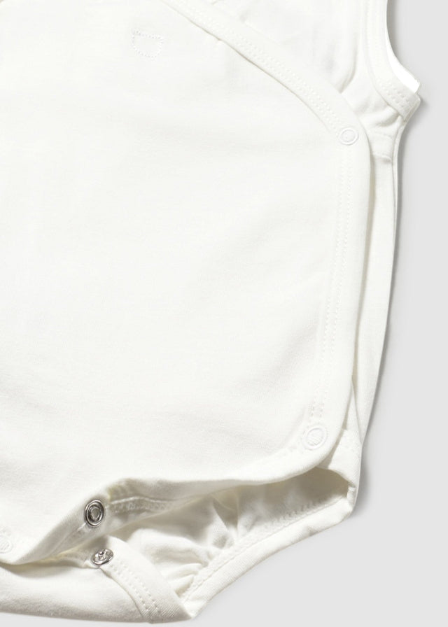 Ärmelloser Body für Neugeborene, Natur, 1702 /N