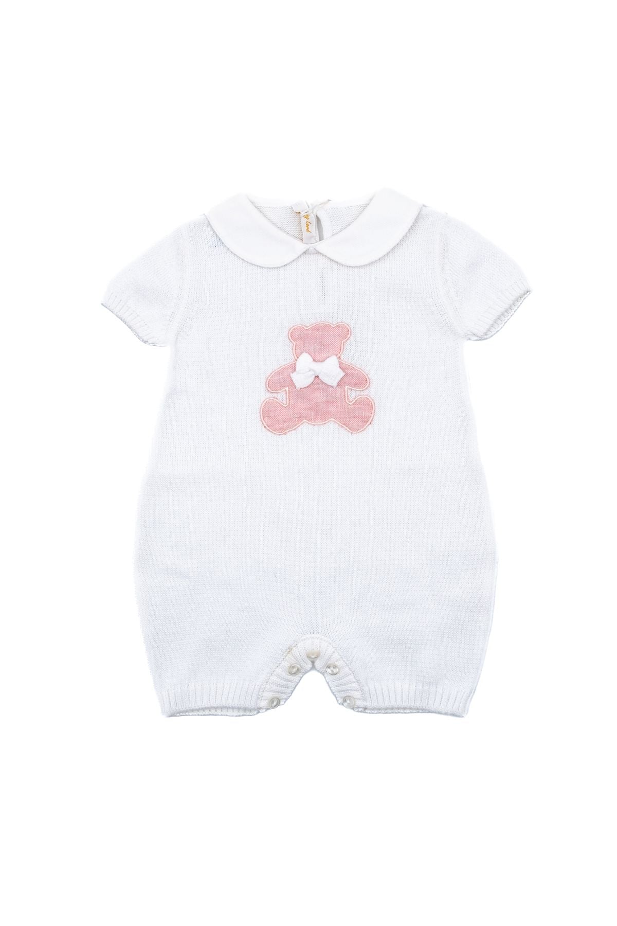Tutina corta Orsetto Bimba BIANCO 385