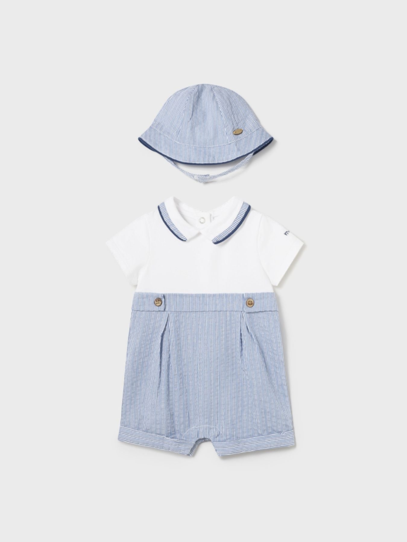 Tutina corta e cappello Bimbo CIELO 1615