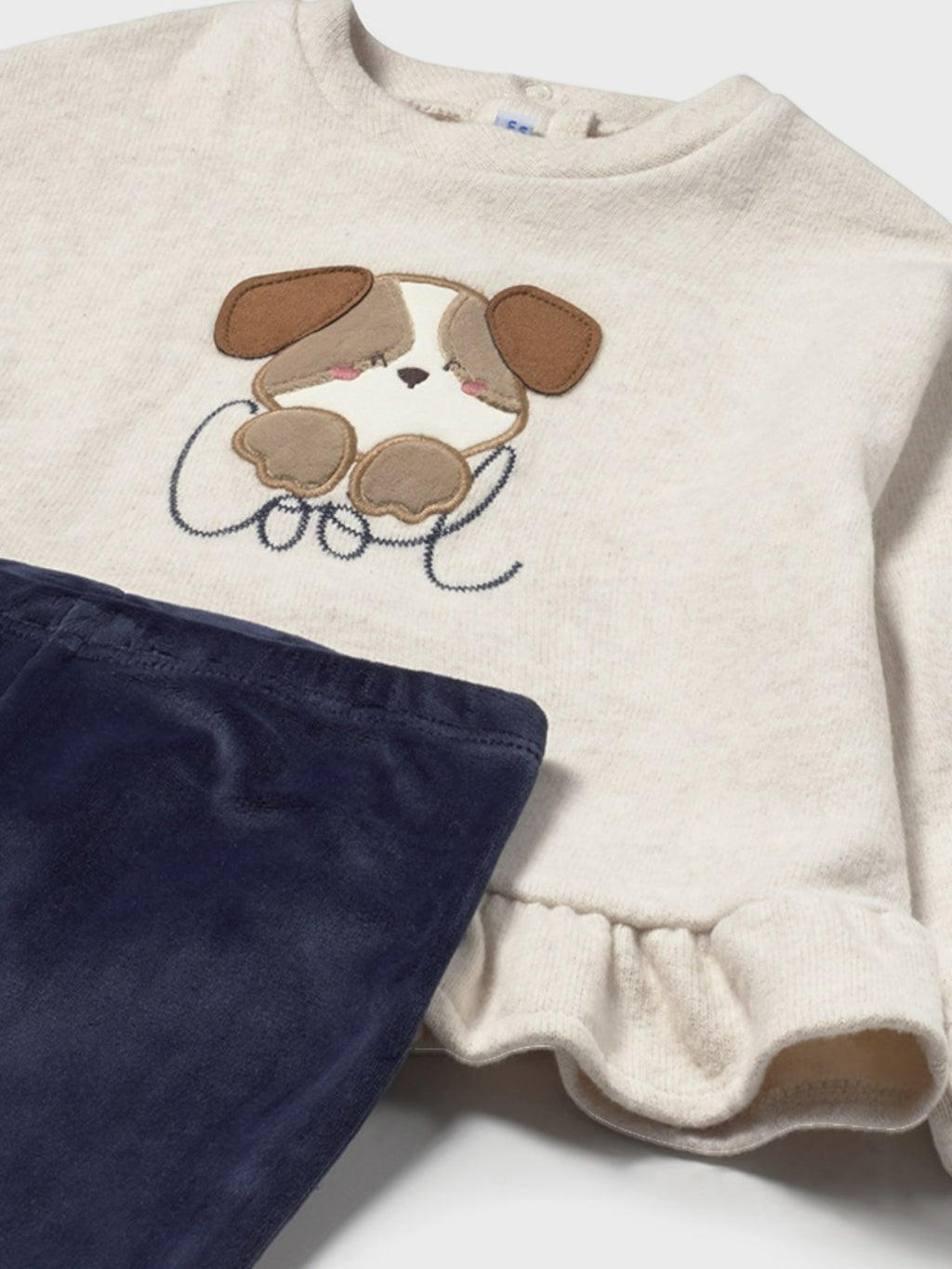 Girl's Blue Pullover Leggings Set 2738/29