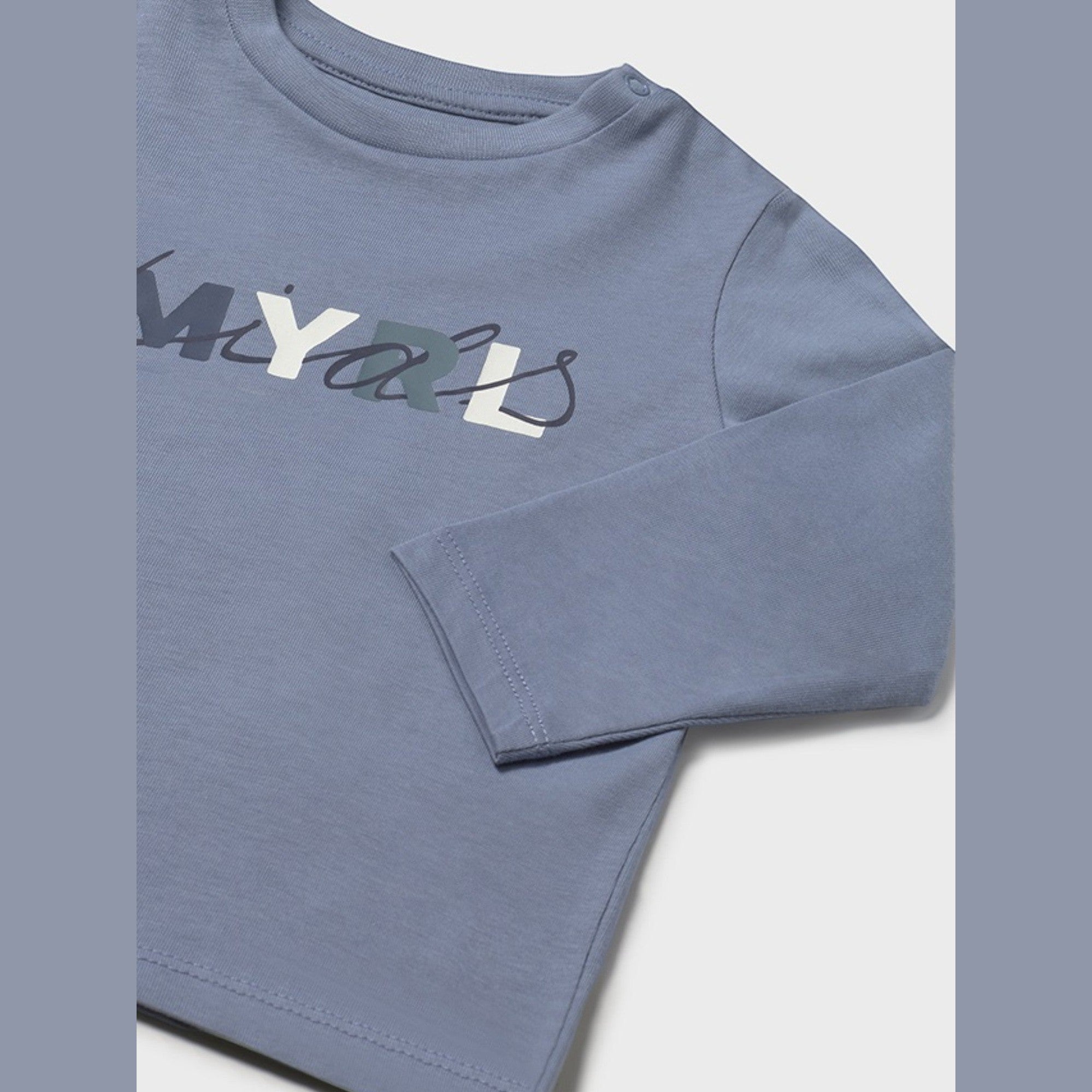 Maglietta m/l basica Bimbo AZZURRO 108/29 -  NANU' BABY