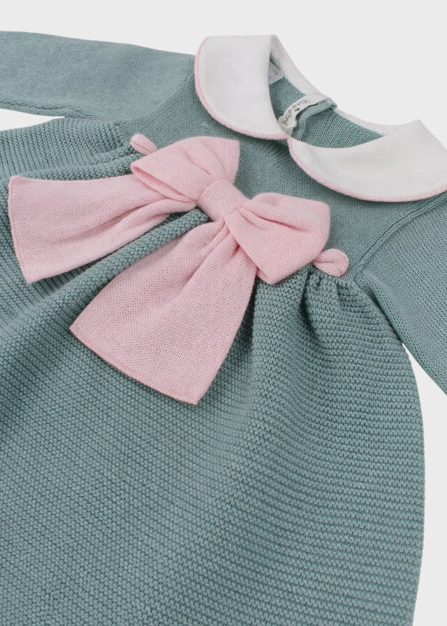 Komplette Baumwollschleife Grün Rosa 478