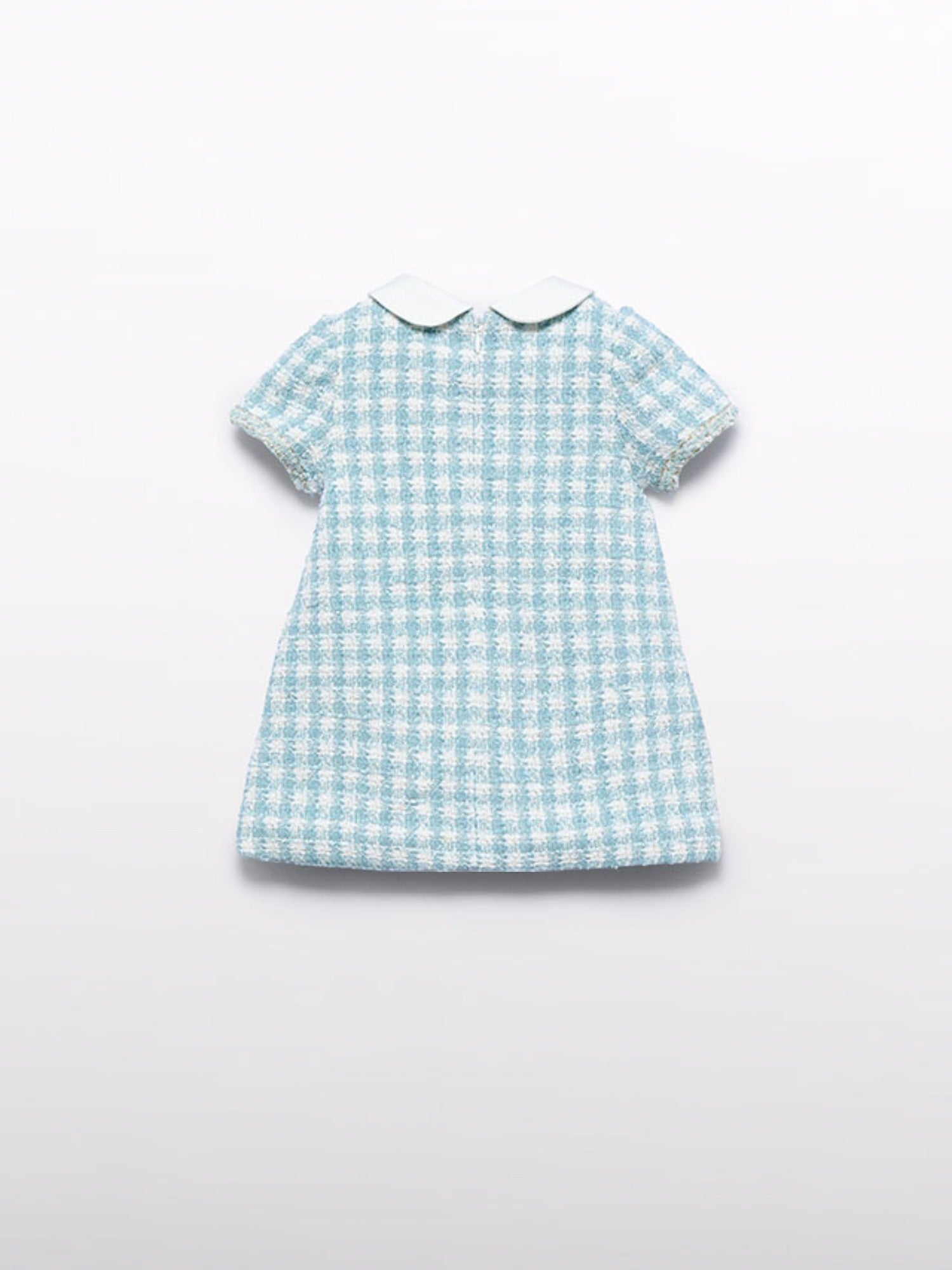 Abito quadri lurex Bimba Verde 5511/9 -  NANU' BABY