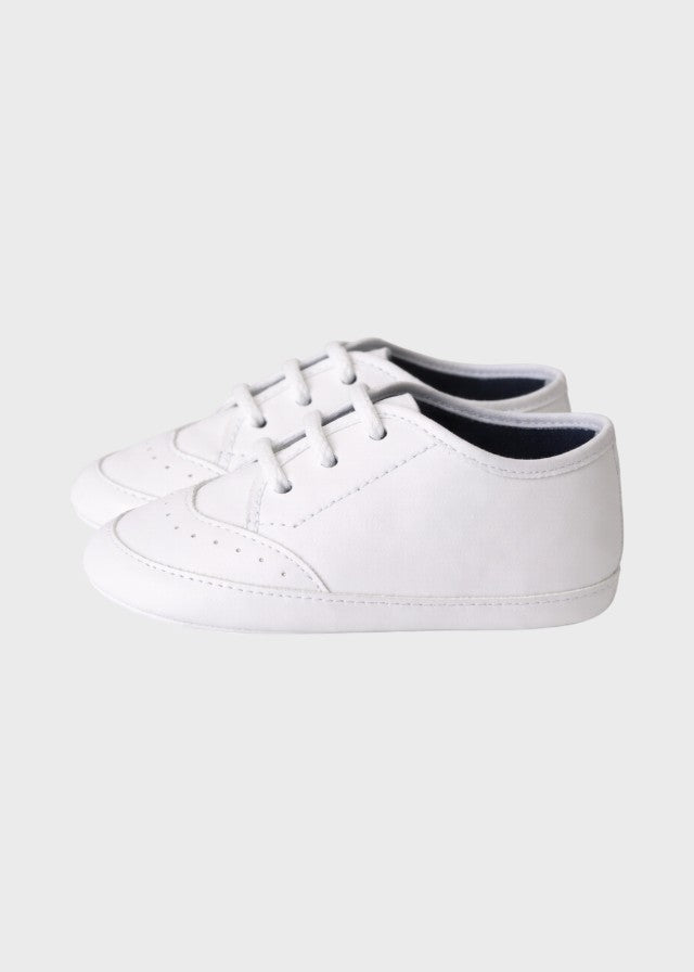 Scarpina Oxford Pelle Bianco SM4175/T001