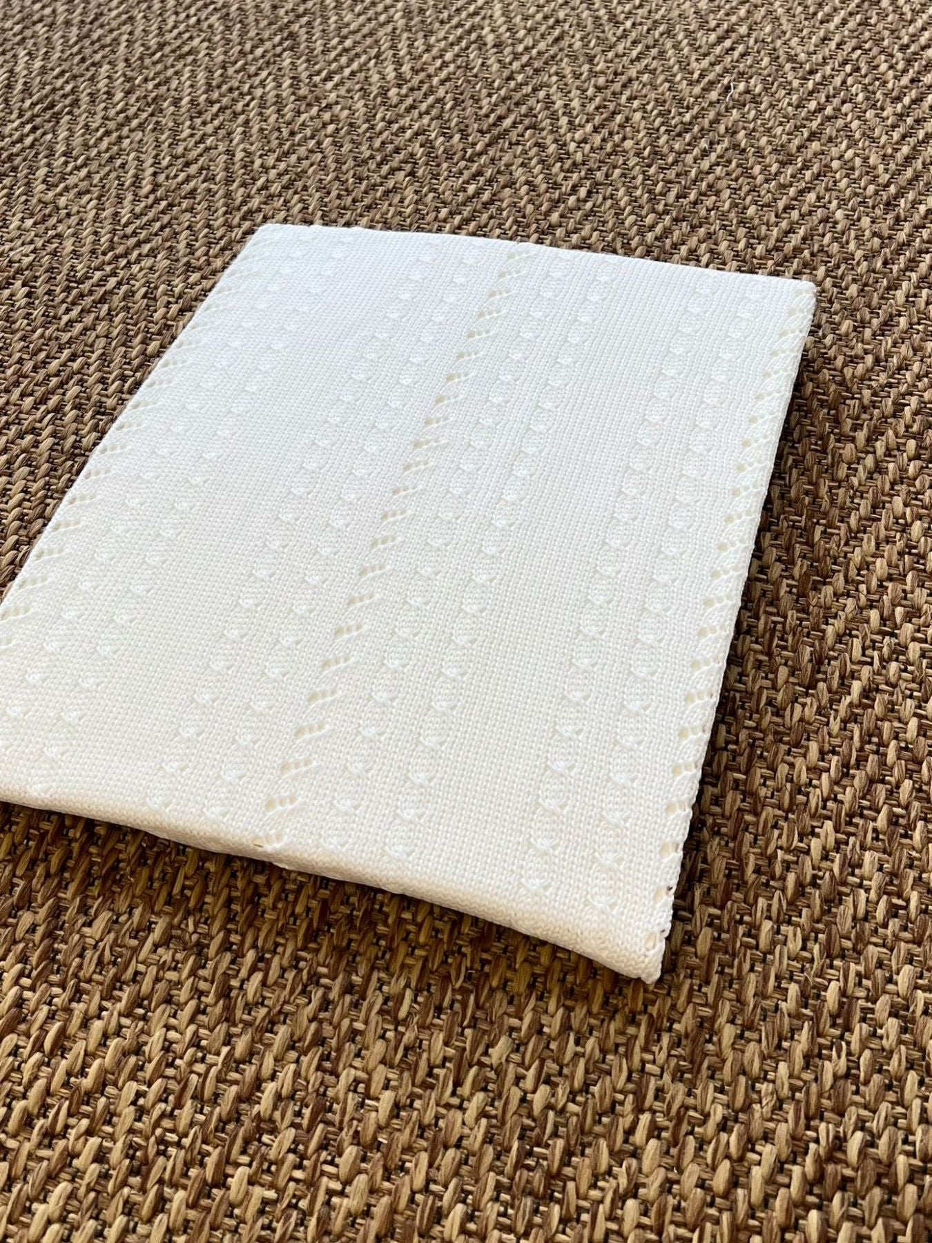 Coperta Trecce Neonato BIANCO TRECCE 179