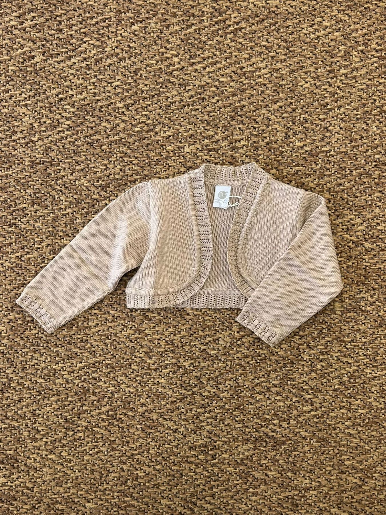 Giacca Cerimonia Bimba CAMMELLO IK31545 -  NANU' BABY