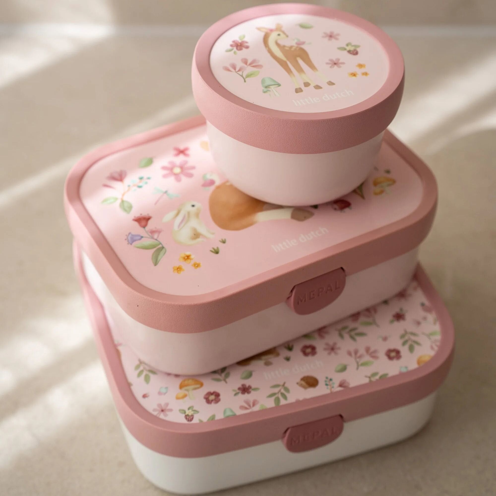 Lunch box con divisori  Rosa 107440065406 -  NANU' BABY