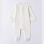 Tutina Intera Con Piede Neonato Bianco 3F671/112 -  NANU' BABY