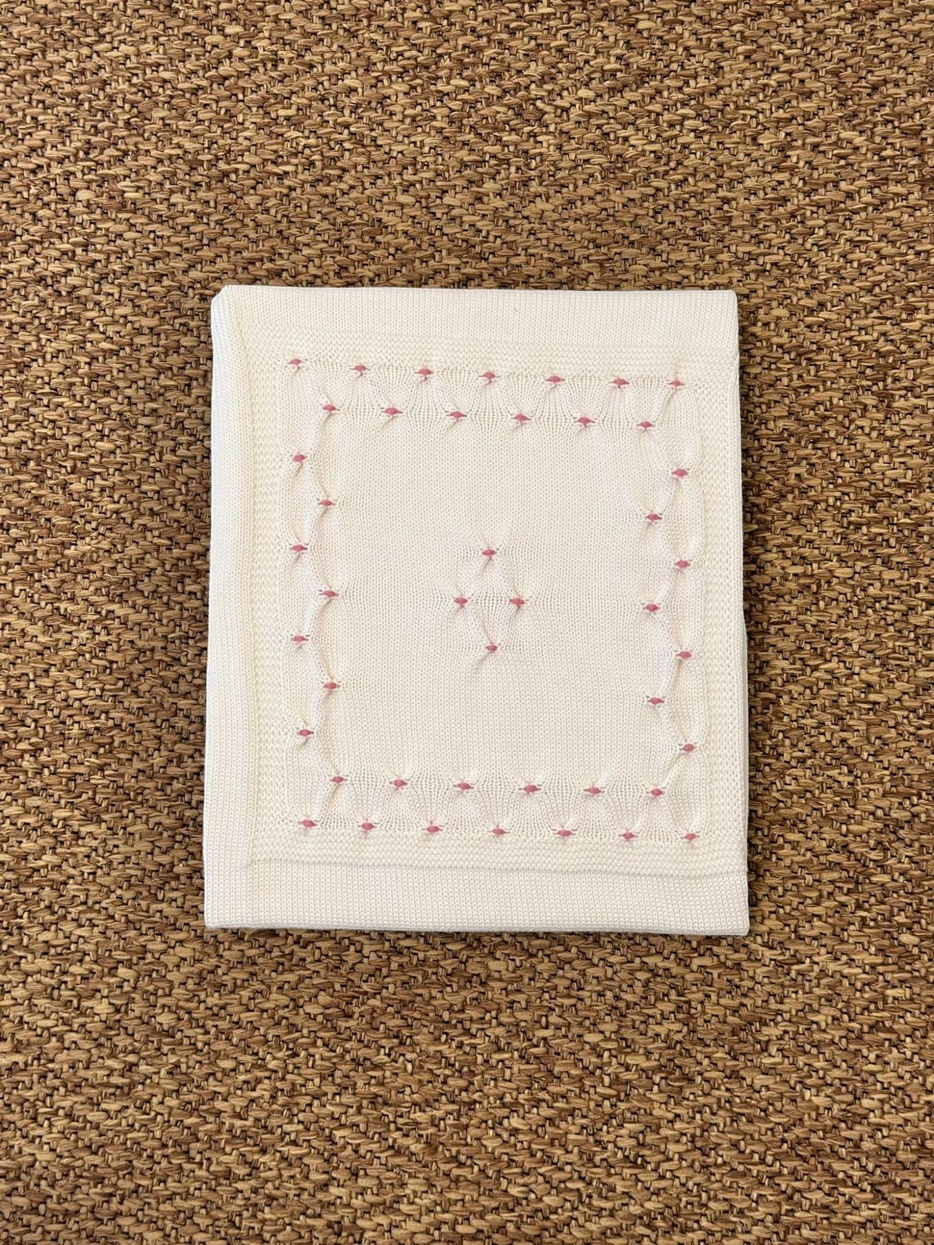Coperta Nido rosa Neonata BIANCO NIDO 135 -  NANU' BABY