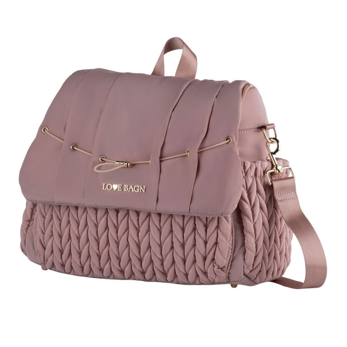 Zaino Maternità Rosa LOVE BAG - Tessuto Premium corredino e abbigliamento neonato | NANU' BABY