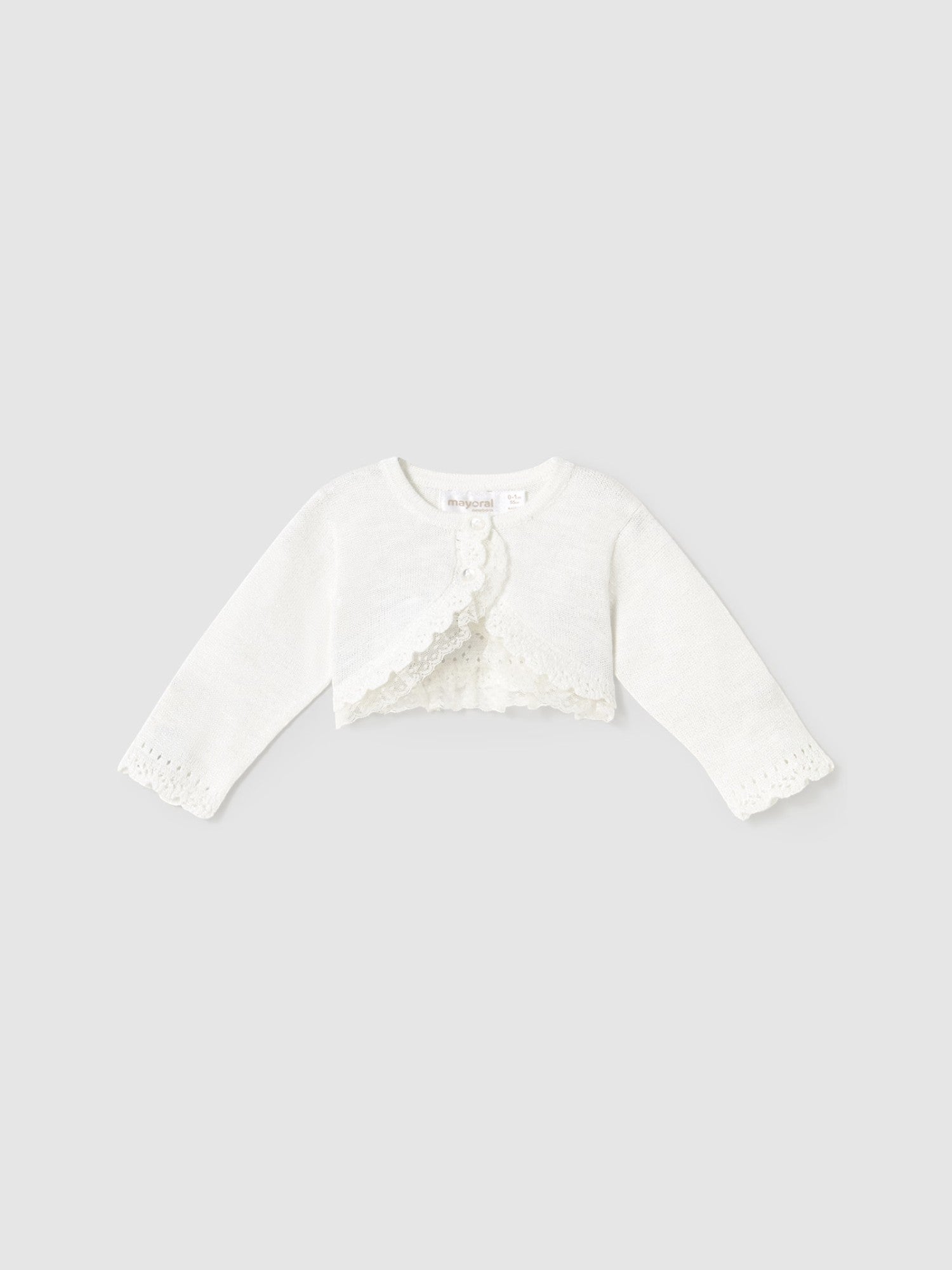 Cardigan cerimonia Bimba NATURAL 1308/16