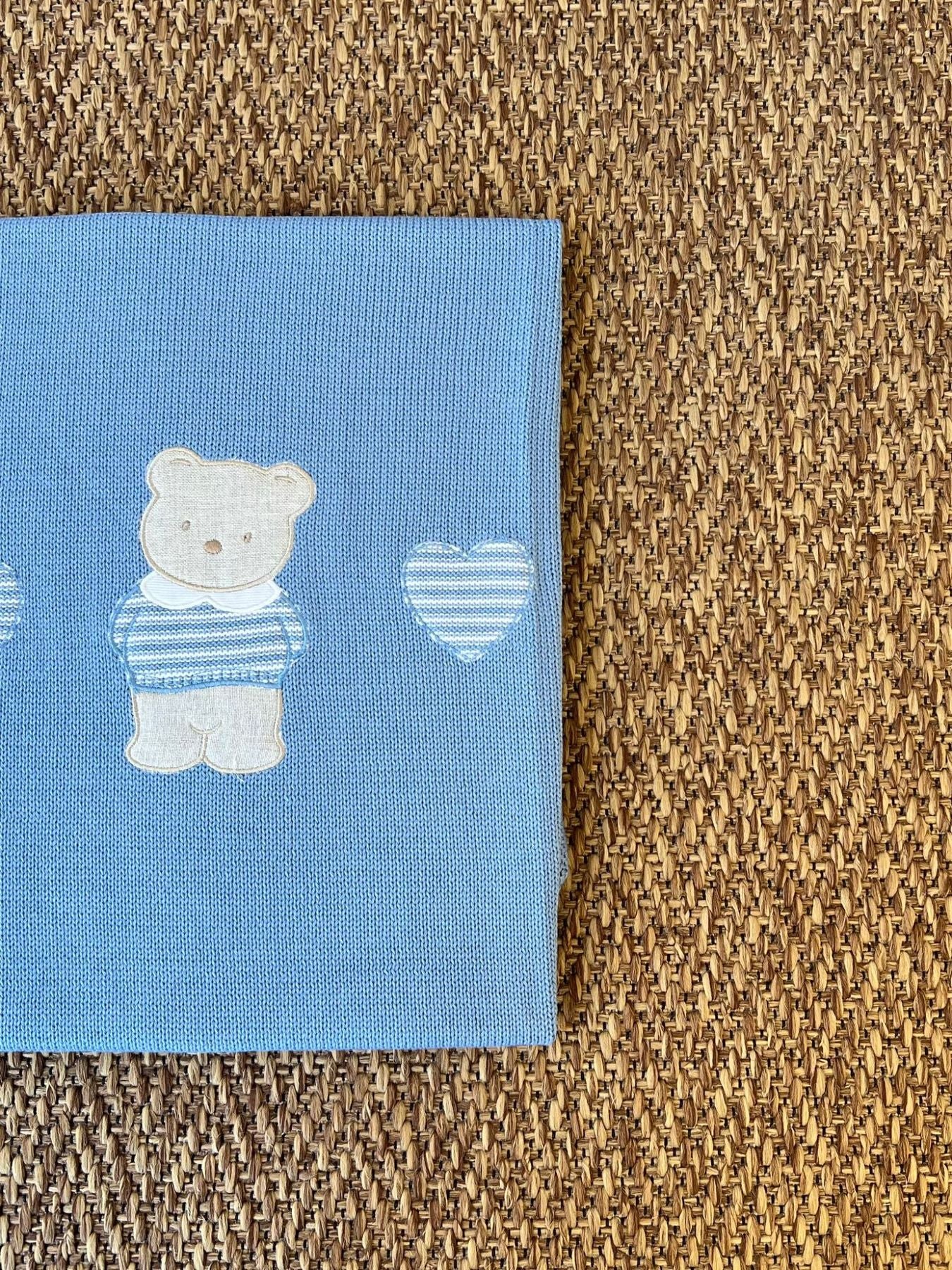 Coperta Teddy Neonato AZZURRO TEDDY 198/A