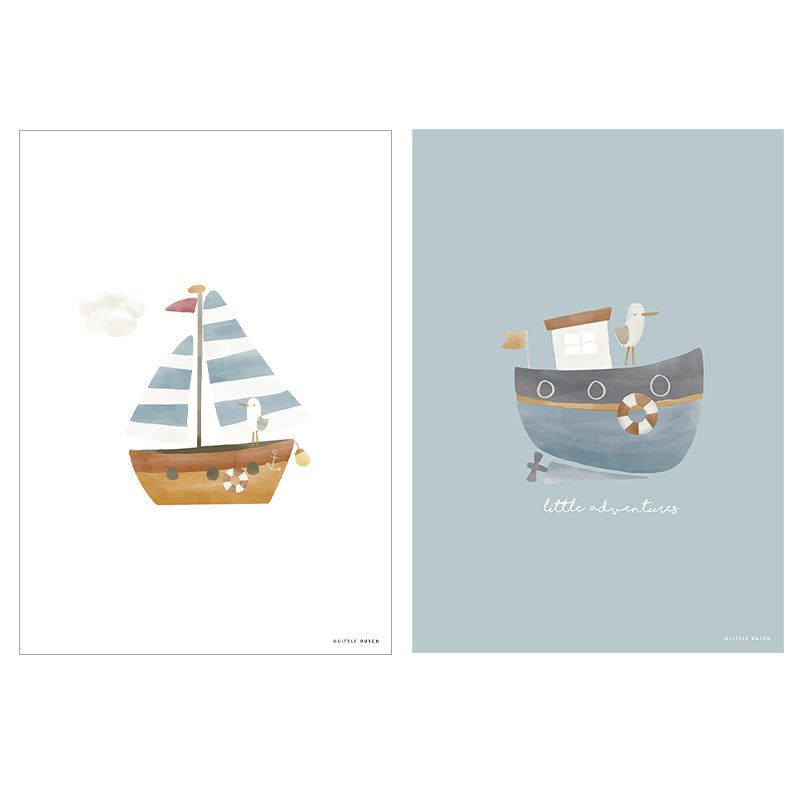 Poster Sailors Bay Blu - A3  BLU PW11321640