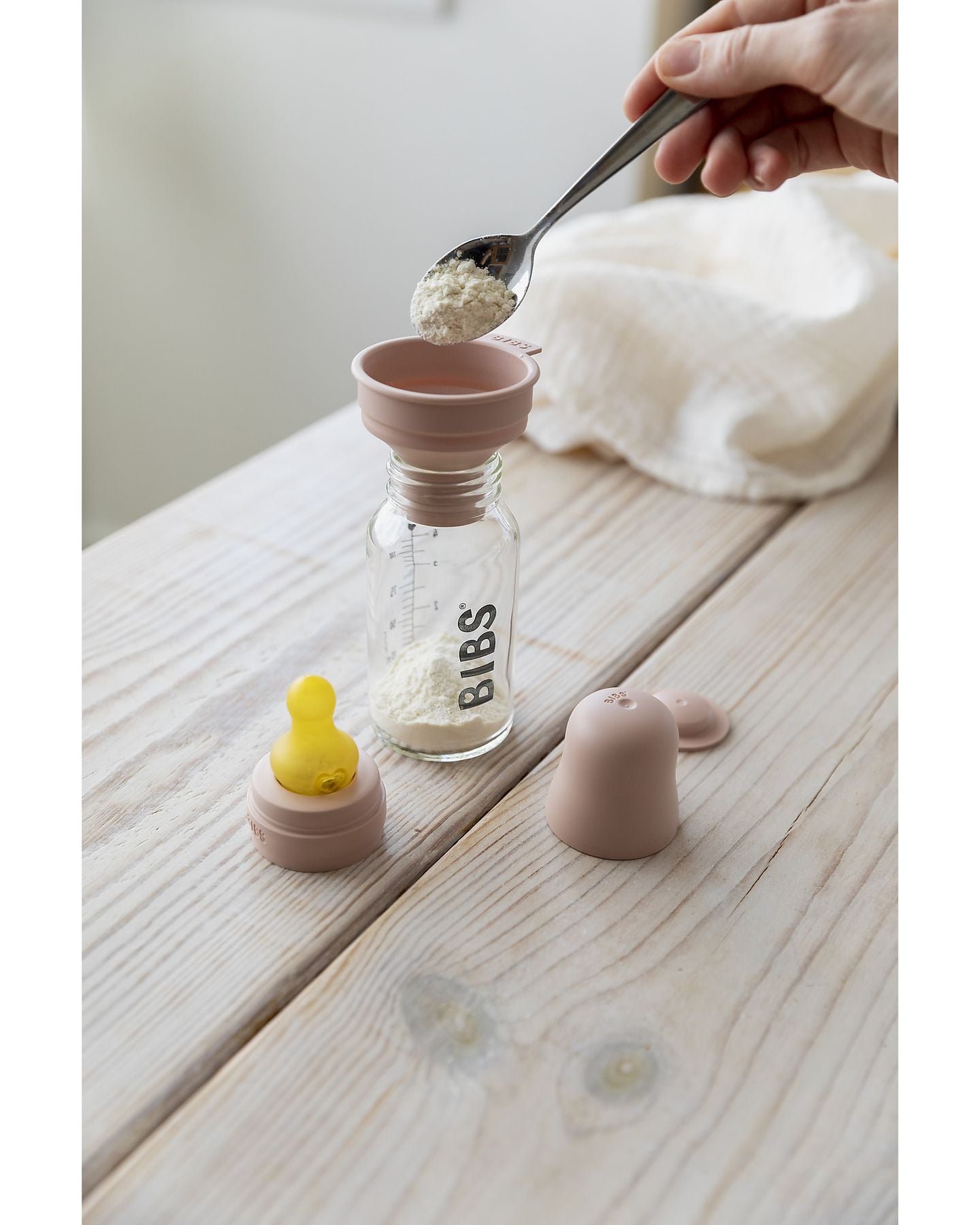 Set Completo Biberonin Vetro - Rosa Cipria - 5013244