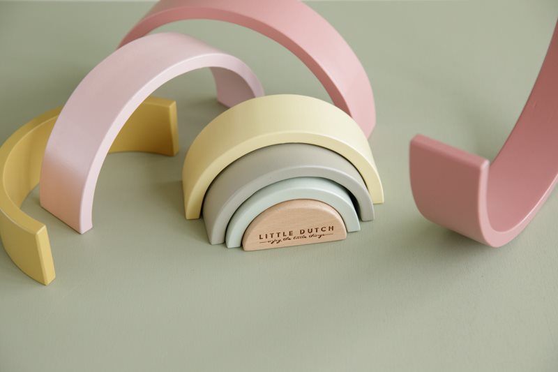 Arcobaleno in legno rosa  Rosa LD7033